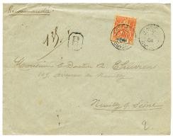 1904 40c Obl. CAYENNE Sur Enveloppe RECOMMANDEE Pour La FRANCE. TB. - Cartas & Documentos