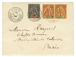 SIGUIRI : 1904 1c+ 2c(x2) Obl. SIGUIRI GUINEE FRANCAISE Sur Env. Pour PARIS. TTB. - Covers & Documents