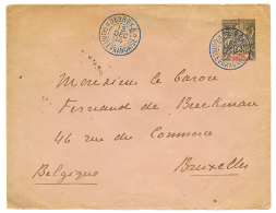 DUBREKA : 1894 Entier 25c Obl. DUBREKA Pour La BELGIQUE. Superbe. - Covers & Documents