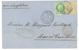 1878 CG 5c + 30c CERES TTB Margés Obl. PAQ.ANG. POINTE A PITRE GUADe Sur Lettre Pour La FRANCE. Tarif à 35 - Cartas & Documentos