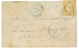 1878 CG 15c CERES(pd) Obl. CORR. D'ARMEES BASSE TERRE Sur Env. Pour La FRANCE. RARE. TB. - Covers & Documents