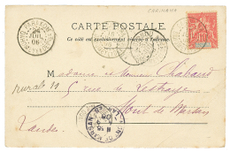 CARIMANA : 1906 10c Obl. CARIMANA + PARAKOU + COTONOU Sur Carte Pour La FRANCE. TB. - Briefe U. Dokumente