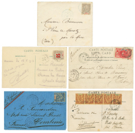 1905/13 Lot De 5 Lettres De COTE D'IVOIRE. TB. - Lettres & Documents