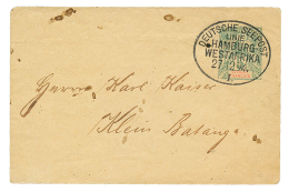 1894 Entier 5c Obl. DEUTSCHE SEEPOST/LINIE HAMBURG-WESTAFRIKA Pour KLEIN BATANGA. TTB. - Covers & Documents