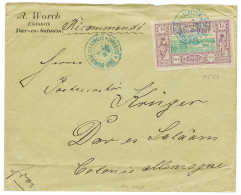 DJIBOUTI Pour DAR-ES-SALAAM : 1899 15c + Verso 10c Obl. DJIBOUTI Sur Env. Pour DAR-ES-SAALAM (afrique De L'EST ALLEMANDE - Briefe U. Dokumente