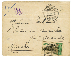 1916 CORPS EXP. FRANCO ANGLAIS 5c + Verso 10cx3(1 Timbre Pd) Obl. DUALA KAMERUN Sur Enveloppe RECOMMANDEE Pour La FRANCE - Covers & Documents