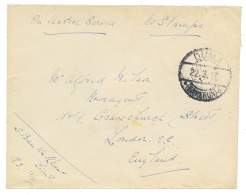 1916 DUALA KAMERUN + "ON ACTIVE SERVICE - NO STAMPS" Sur Env. De Militaire Pour L'ANGLETERRE. TB. - Storia Postale