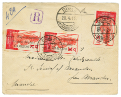 1916 CORPS EXP. FRANCO-ANGLAIS 10c(x3) + 5c(verso) Obl. DUALA KAMERUN Sur Env. RECOM. Pour La FRANCE. TB. - Covers & Documents