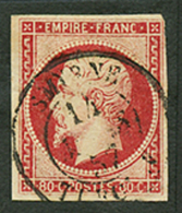 80c(n°17) Obl. Cachet à Date SMYRNE TURQUIE. Rare. TB. - Other & Unclassified