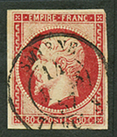 80c(n°17) Obl. Cachet à Date SMYRNE TURQUIE. Rare. TB. - Andere & Zonder Classificatie