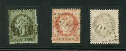 GC 5104 De SHANGHAI CHINE Sur Petites Valeurs : 1c(n°19), 2c Et 4c CERES. Pd. RARE. TB. - Gebruikt