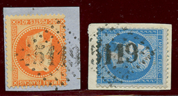 2 Fragments Avec GC 5119 Du CAIRE Sur 40c(n°23) Et 20c(n°22). Superbe. - Usados