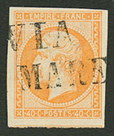 40c(n°16) 4 Trés Grandes Marges Obl. Cachet Italien VIA MARE (type Rare). Superbe. - Autres & Non Classés