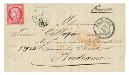 PORT-SAID : 1875 80c CERES Obl. GC 5129 + PORT-SAID EGYPTE Sur Lettre Avec Texte De ZAGAZIG. TB. - Briefe U. Dokumente