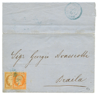 IBRAILA : 1864 10c + 40c Obl. GC 5087 + IBRAILA VALACHIE Bleu(verso) Sur Lettre Pour BRAILA. TTB. - Sonstige & Ohne Zuordnung