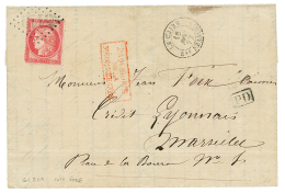 LE CAIRE : 1872 80c CERES(pd) Obl. GC 5119 + LE CAIRE Sur Lettre Pour La FRANCE. Cote 600. TB. - Autres & Non Classés