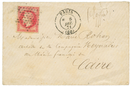 1871 80c(n°32) Obl. ETOILE Sur Env. De PARIS Pour LE CAIRE. Verso, LE CAIRE Bau FRANCAIS. TTB. - Sonstige & Ohne Zuordnung