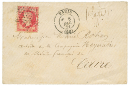 1871 80c(n°32) Obl. ETOILE Sur Env. De PARIS Pour LE CAIRE. Verso, LE CAIRE Bau FRANCAIS. TTB. - Altri & Non Classificati