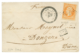 LE CAIRE : 1866 40c(n°23) Obl. GC 5119 + LE CAIRE Bau FRANCAIS Sur Lettre. Cote 600 Euros. TB. - Autres & Non Classés