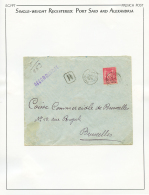 Collection De 9 Lettres Avec Type SAGE Utilisé Au Bureau D' ALEXANDRIE. TB. - Briefe U. Dokumente