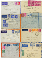 BATEAU / AVION : 1936/39 Lot 16 Lettres BATEAU/AVION Avec MARSEILLE A KOBE Ou KOBE A MARSEILLE. TB. - Poste Maritime