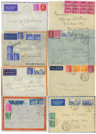 BATEAU / AVION : 1936/39 Lot 16 Lettres BATEAU/AVION Avec MARSEILLE A KOBE Ou KOBE A MARSEILLE. TB. - Posta Marittima