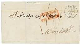 1862 PHASE 4 Oct 62 + Taxe 10 Sur Lettre Avec Texte D' ALEXANDRETTE SYRIE Pour MARSEILLE. TTB. - Poste Maritime