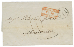 1860 CAPITOLE 1 AVRIL + Taxe 10 Sur Lettre De MESSINE(SICILE) Pour MARSEILLE. TTB. - Poste Maritime