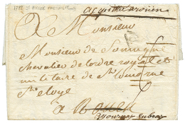 1782 Cachet P De PARIS + "ACQUITTE A ROUEN" Sur Lettre Avec Texte De ST PIERRE MARTINIQUE Pour ROUEN. TB. - Maritime Post