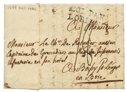 1779 COL. PAR LORIENT Sur Lettre (pliage Spécial) Avec Texte De FORT-ROYAL MARTINIQUE. RARE. TB. - Maritime Post