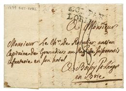 1779 COL. PAR LORIENT Sur Lettre (pliage Spécial) Avec Texte De FORT-ROYAL MARTINIQUE. RARE. TB. - Maritieme Post