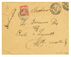 1894 30c TAXE Rouge Orange (n°34) Obl. LUNEVILLE Sur Env. De NANCY. Cote Du Timbre Détaché = 100 Euros - 1859-1959 Lettres & Documents