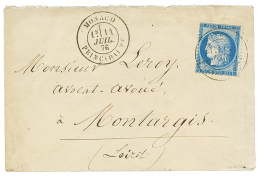 1876 25c CERES(n°60) Obl. MONACO PRINCIPAUTE Sur Enveloppe Pour La FRANCE. Superbe. - 1871-1875 Ceres