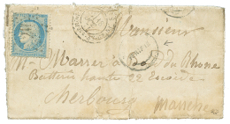 25c(n°60) Obl. Etoile 20 + PARIS 18 Oct 71 + Cachet De CENSURE Rond VERIFIE Sur Lettre (defauts) Avec Texte Pour Un - War 1870