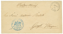 1870 RITZEBUTTEL + Cachet Bleu LAZARETH IN CUXHAVEN Sur Lettre De Militaire. RARE. Superbe. - War 1870