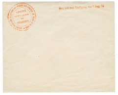 1870 Envelope Neuve Cachet CROIX ROUGE COMITE AUXILIAIRE DE MUHLOUSE + PORTOFREI 7 Aug 70. TTB. - Guerra Del 1870