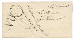 DOULEVANT 27 Mai 71 + Cachet VU (censure !!) Sur Lettre Avec Texte De MERTRUD(HAUTE MARNE). TB. - War 1870