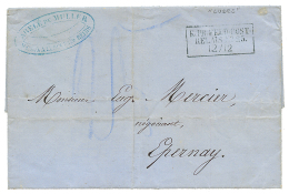 1870 FELDPOST RELAIS N°25 Sur Lettre Avec Texte Daté "LUDES" Pour EPERNAY. TTB. - Guerre De 1870