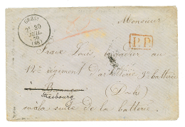 SAVOIE - MANQUE DE TIMBRE : 1870 T.16 GRESY + P.P Sur Enveloppe. TTB. - Guerre De 1870