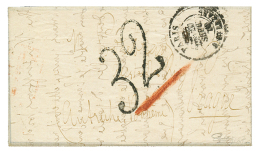 BALLON-MONTE Pour PRAGUE : PARIS 27 Sept 70 + Taxe Tampon 32 Sur Lettre Avec Texte De PARIS Pour PRAGUE. Verso, Transit - Guerre De 1870