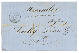 1856 KAMIESCH CRIMEE + Taxe 10 Sur Lettrte Avec Texte De KAMIESCH Pour A FRANCE. Signé BRUN. TB. - Armeestempel (vor 1900)