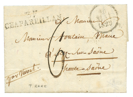 ISERE : 1829 37 CHAPAREILLAN Sur Lettre Avec Texte. RARE. TB. - 1801-1848: Precursori XIX