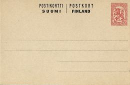 FINLANDIA FINLAND 10 P 1920 NEW - Postal Stationery