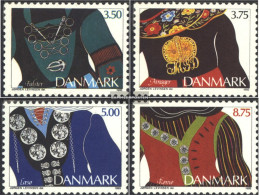 Denmark 1064-1067 (complete Issue) Unmounted Mint / Never Hinged 1993 Trachtenschmuck - Unused Stamps