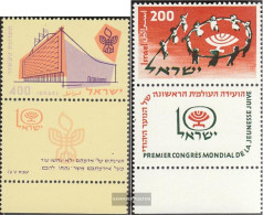 Israel 165,166 With Tab (complete Issue) Unmounted Mint / Never Hinged 1958 Special Stamps - Unused Stamps (without Tabs)