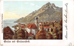 06051 "GERSAU UND GERSAUERSTOCK (CH) - CANTON SCHWYZ" CART. ILL. ORIG. SPEDITA 1900 - Gersau