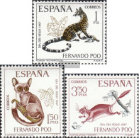 Fernando Poo 255-257 (complete Issue) Unmounted Mint / Never Hinged 1967 Day The Stamp - Fernando Po