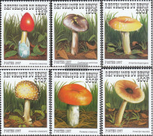 Benin 989-994 (complete Issue) Unmounted Mint / Never Hinged 1997 Mushrooms - Autres & Non Classés
