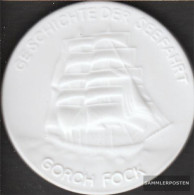 Germany History The Maritime - Gorch Forck Extremely Fine Extremely Fine Porzellanmedaille Meissen - Autres & Non Classés