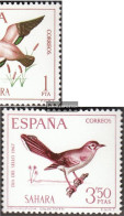 Spanisch Sahara 293-295 (complete Issue) Unmounted Mint / Never Hinged 1967 Day The Stamp: Birds - Sahara Espagnol